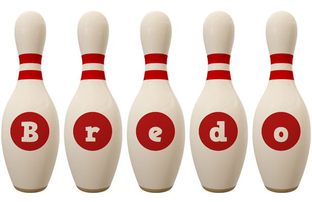 Bredo bowling-pin logo