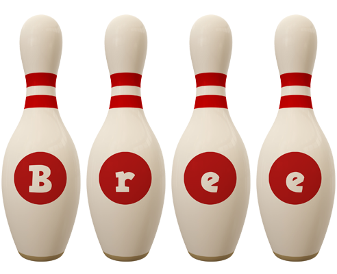 Bree bowling-pin logo