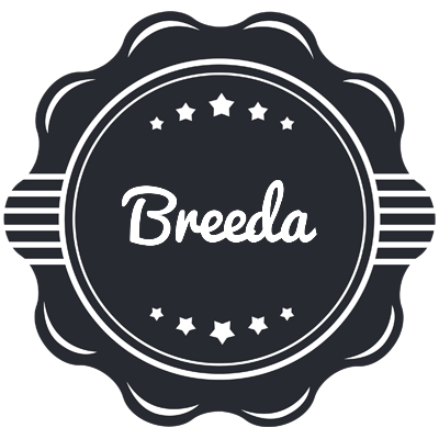Breeda badge logo
