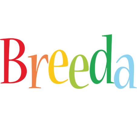 Breeda birthday logo