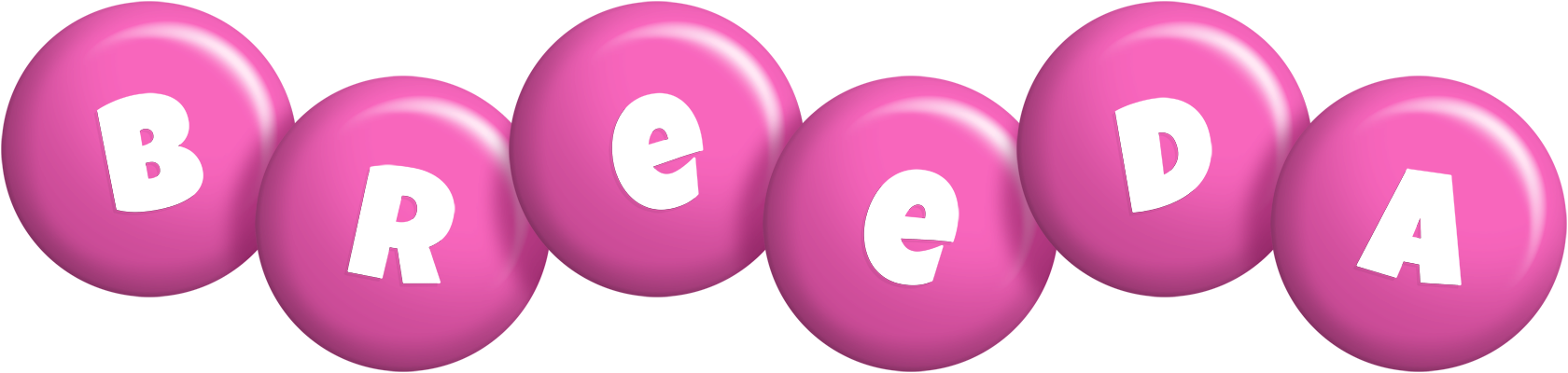 Breeda candy-pink logo