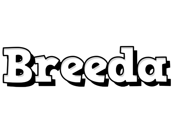 Breeda snowing logo
