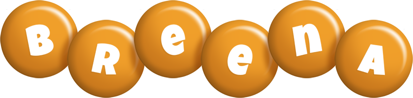 Breena candy-orange logo