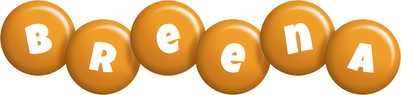 Breena candy-orange logo
