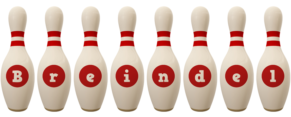 Breindel bowling-pin logo