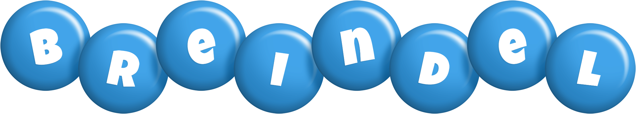 Breindel candy-blue logo