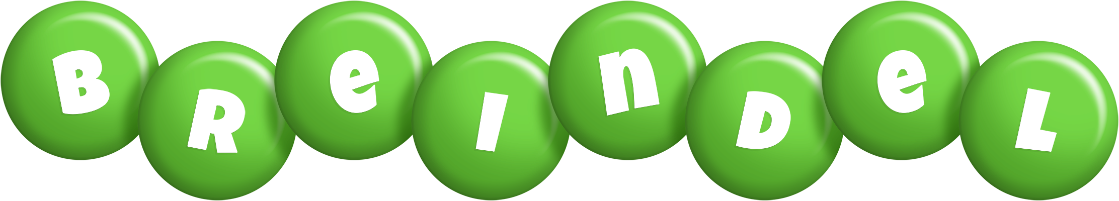 Breindel candy-green logo