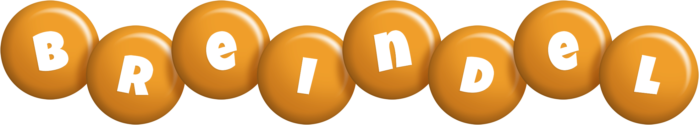 Breindel candy-orange logo