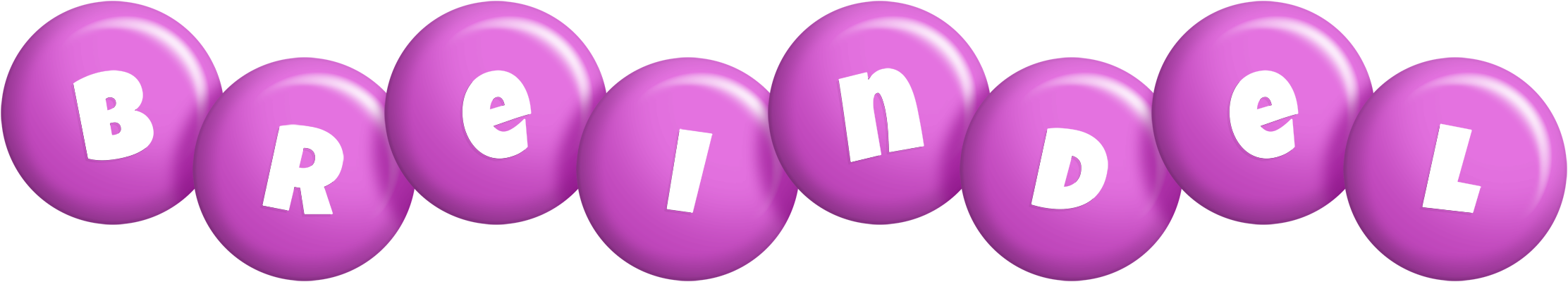 Breindel candy-purple logo