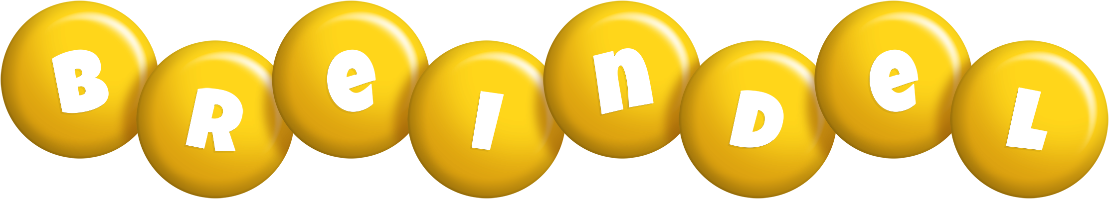 Breindel candy-yellow logo