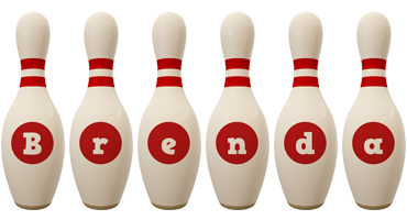 Brenda bowling-pin logo