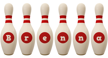 Brenna bowling-pin logo