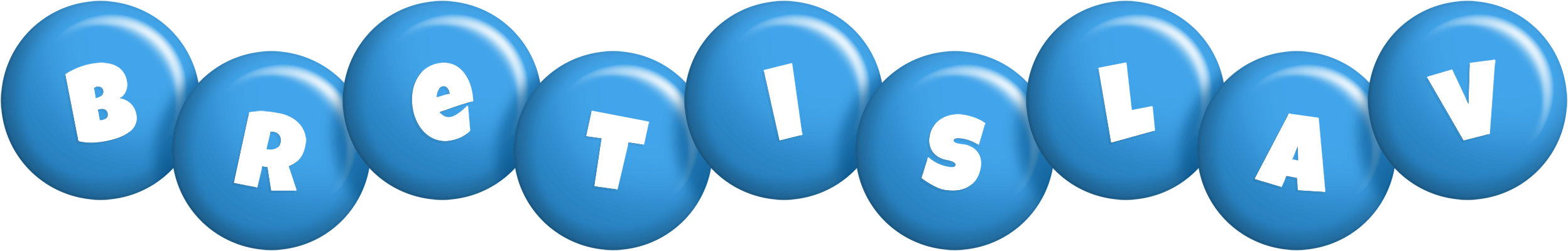 Bretislav candy-blue logo