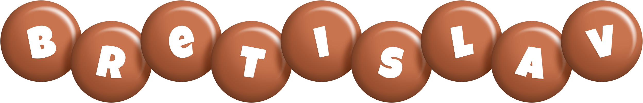 Bretislav candy-brown logo