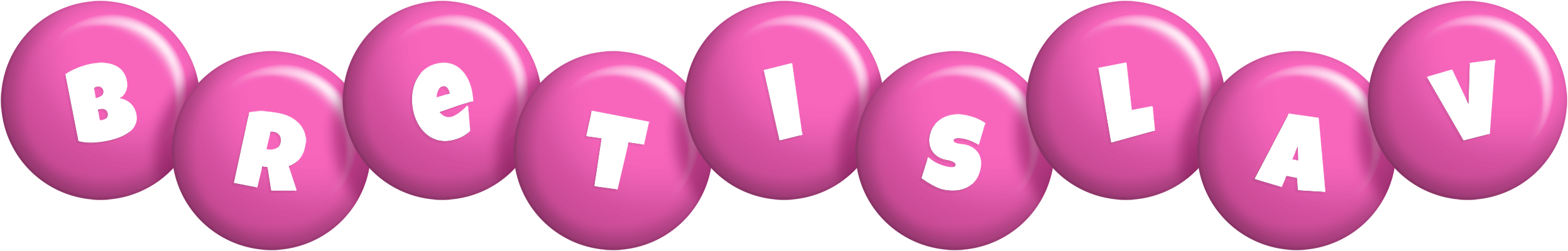 Bretislav candy-pink logo
