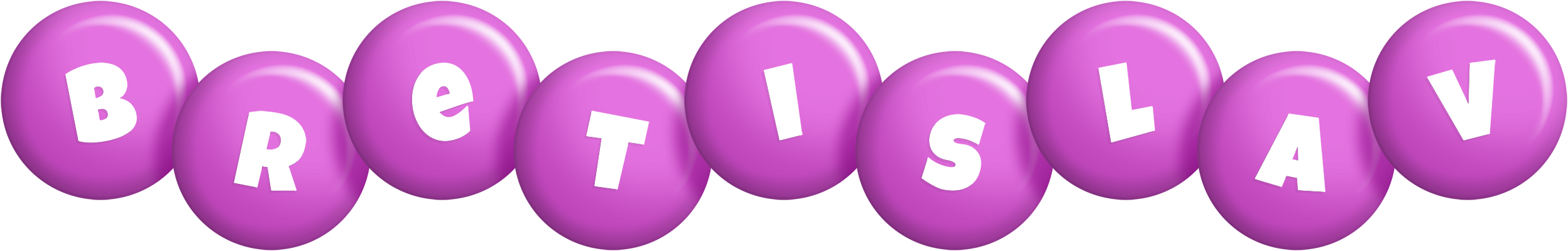 Bretislav candy-purple logo