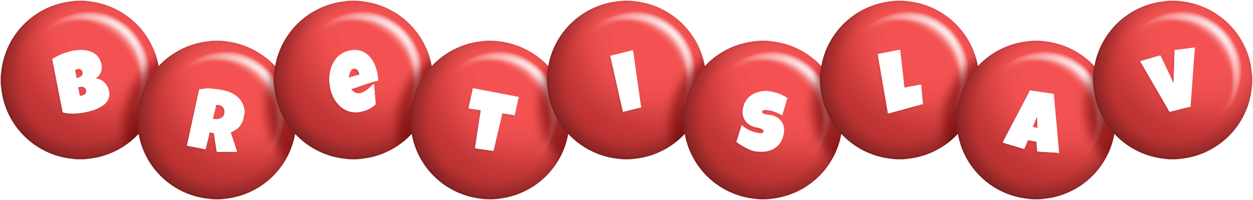 Bretislav candy-red logo