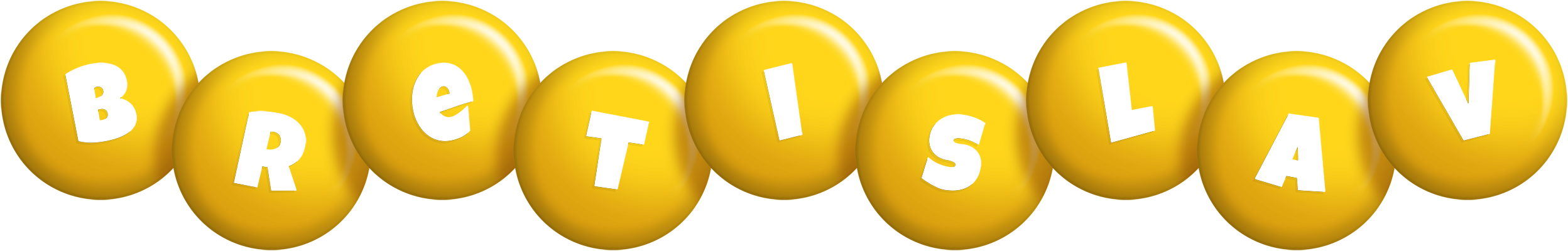 Bretislav candy-yellow logo