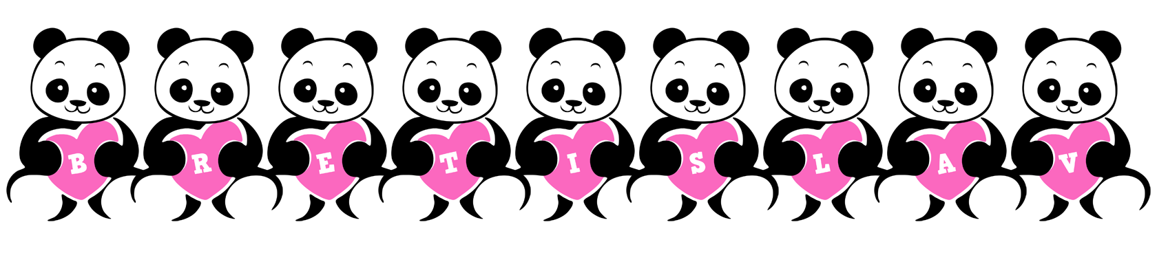 Bretislav love-panda logo