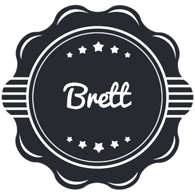 Brett badge logo