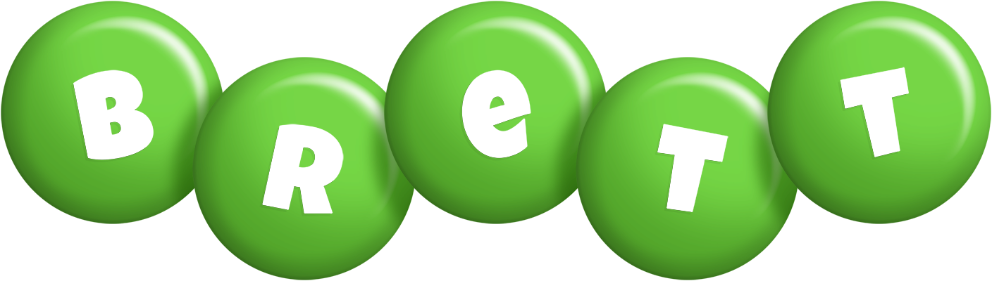 Brett candy-green logo