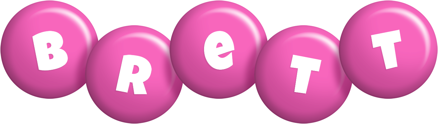 Brett candy-pink logo