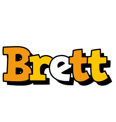 Brett cartoon logo