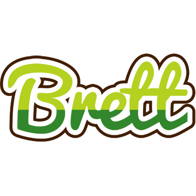 Brett golfing logo