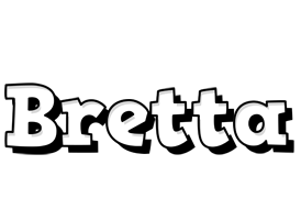 Bretta snowing logo