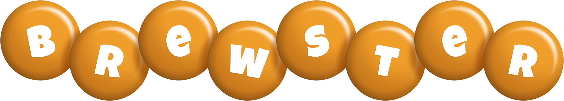 Brewster candy-orange logo