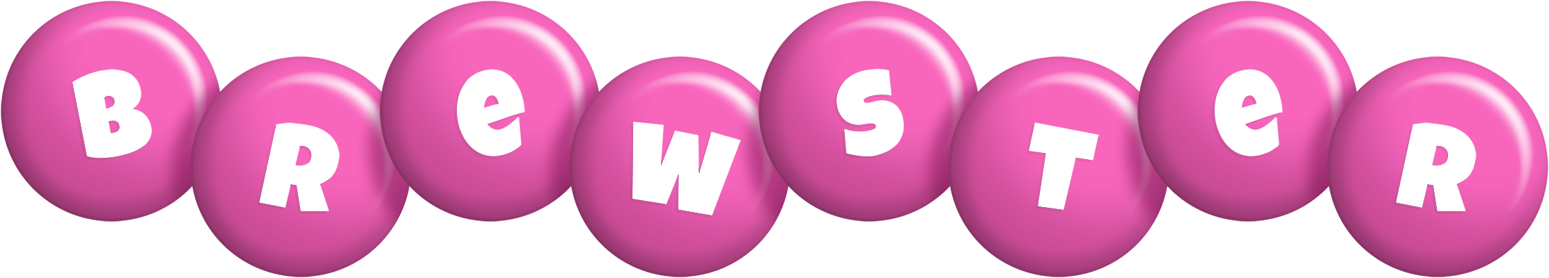 Brewster candy-pink logo