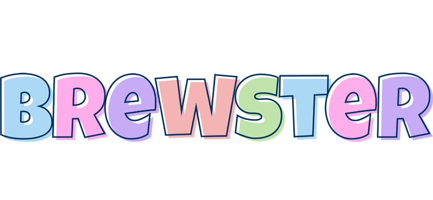Brewster pastel logo