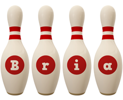 Bria bowling-pin logo