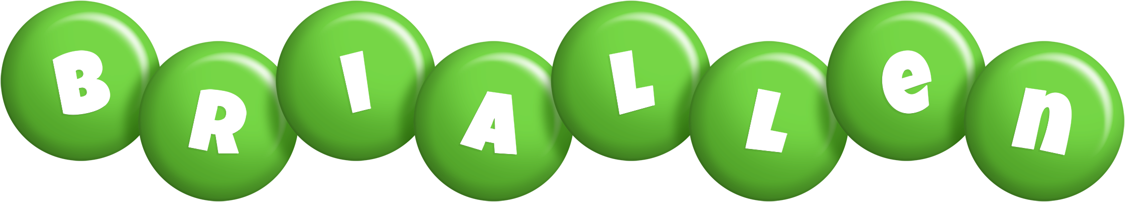 Briallen candy-green logo