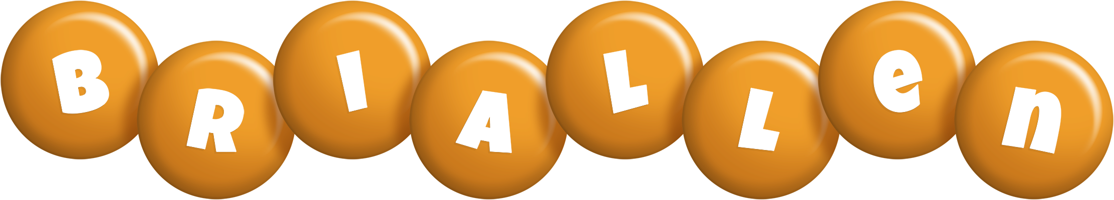 Briallen candy-orange logo