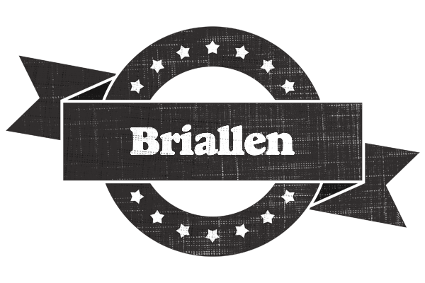 Briallen grunge logo