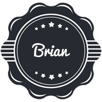 Brian badge logo