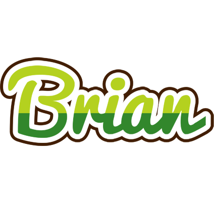 Brian golfing logo
