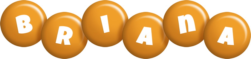 Briana candy-orange logo
