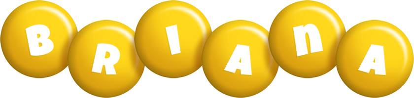 Briana candy-yellow logo