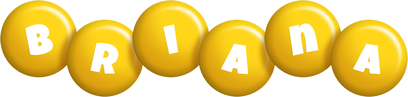 Briana candy-yellow logo