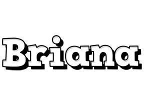 Briana snowing logo