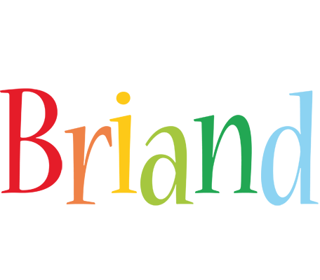 Briand birthday logo