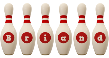 Briand bowling-pin logo