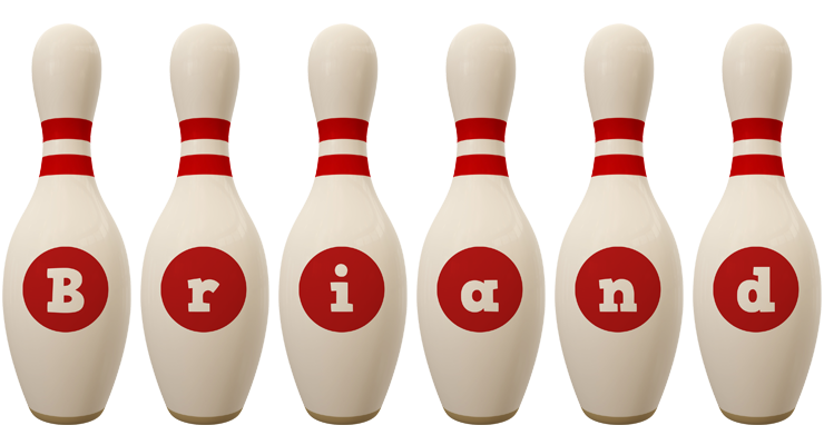 Briand bowling-pin logo