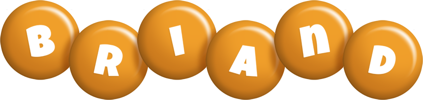 Briand candy-orange logo