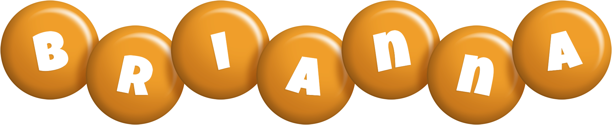 Brianna candy-orange logo