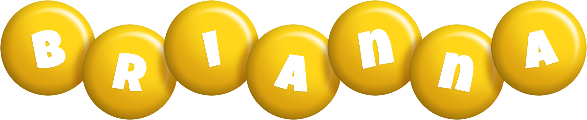 Brianna candy-yellow logo