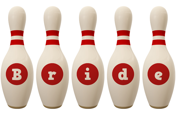 Bride bowling-pin logo