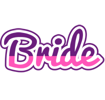 Bride cheerful logo